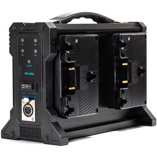 Indipro IndiPro Tools PQ4GC Quad Gold-Mount Battery Charger with XLR