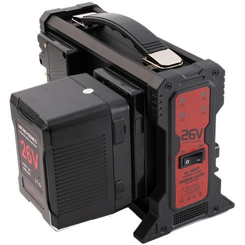 Indipro IndiPro Tools Quad 26V Gold Mount Lithium-Ion Battery Charger