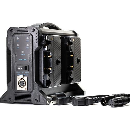 Indipro IndiPro Tools Quad Gold-Mount Battery Charger w/ FOUR 270Wh Batteries