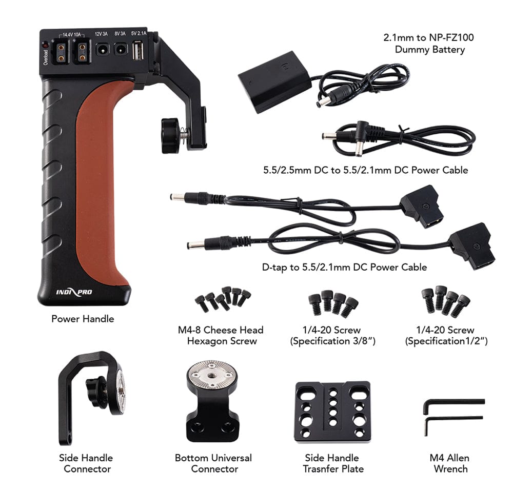 Indipro Indipro Tools Universal Power Grip for Sony NP-FZ100 Type Devices