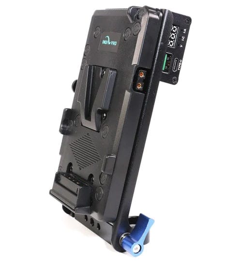 Indipro IndiPRO Tools V-Mount Battery Adapter Plate to Type-C USB Converter w/ 15mm Rod System
