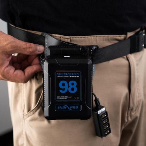 Indipro IndiPro Tools VMBB1 Universal V-Mount Battery Belt w/ 5-way D-Tap Output
