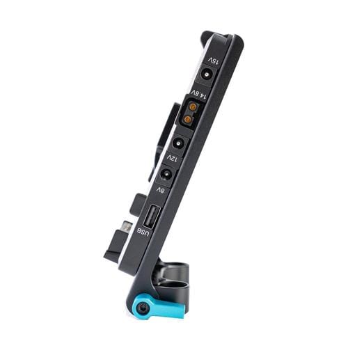 Indipro Indipro Tools VMPLMO V-Mount Battery Plate with Multiple Output Ports and 15mm Rod Adapter