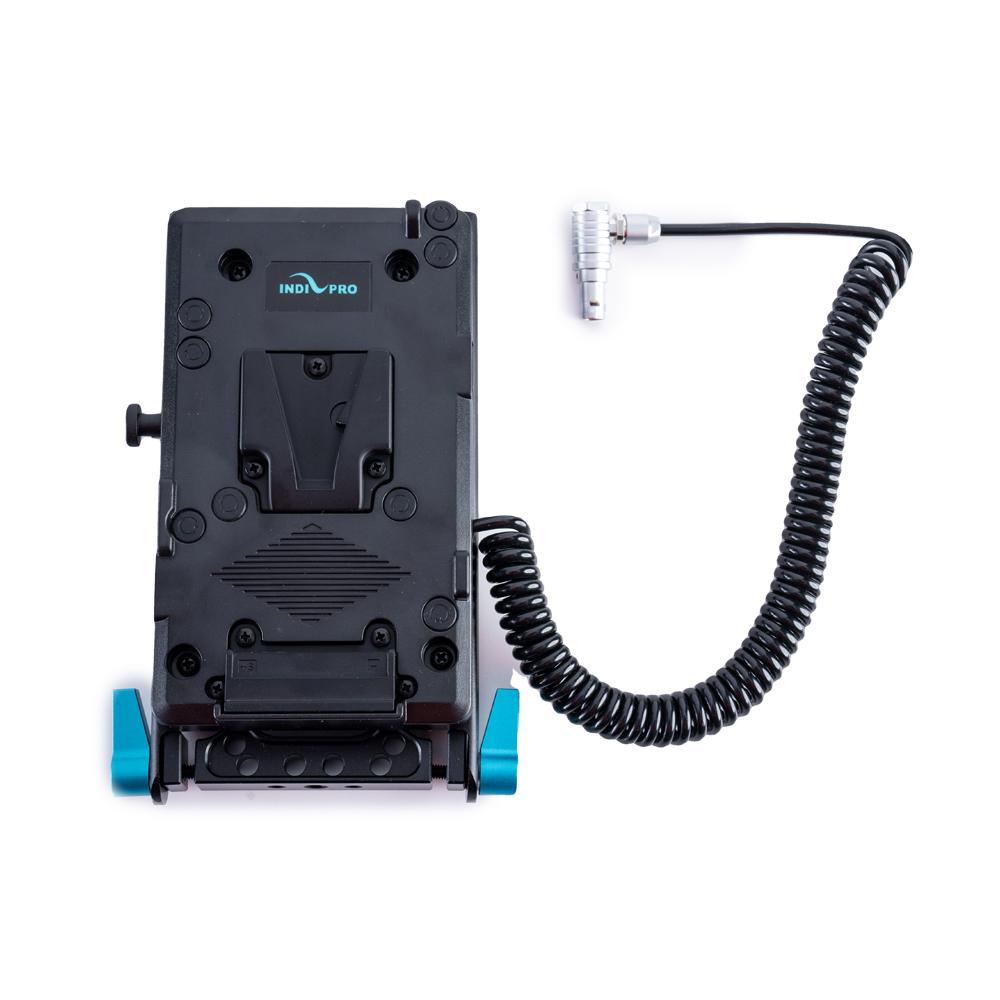 Indipro IndiPro Tools VMRDK V-Mount Plate w/ 15mm Rod Mount for RED KOMODO (Dual D-Tap Outputs)
