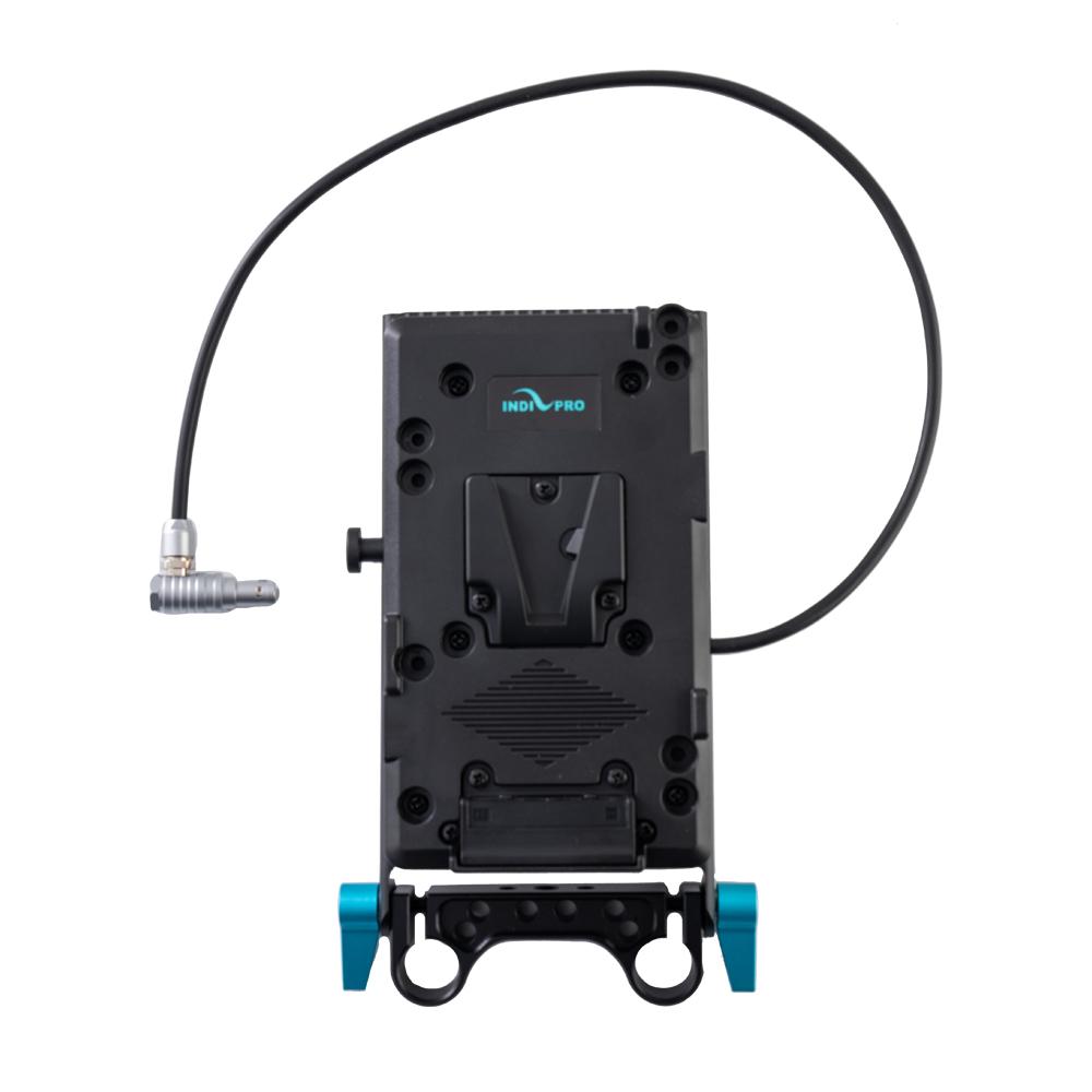 Indipro IndiPro Tools VMRDK V-Mount Plate w/ 15mm Rod Mount for RED KOMODO (Dual D-Tap Outputs)