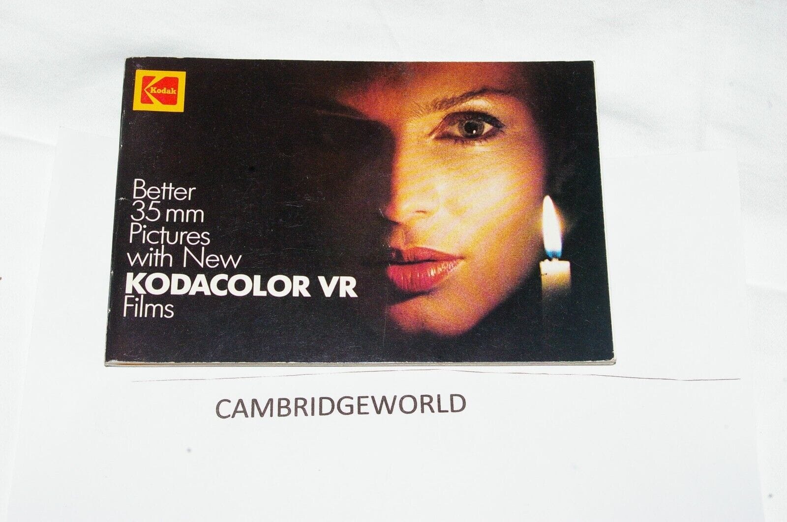 Kodak Cameras & Photo:Camera Manuals & Guides BETTER 35mm PICTURES with KODACOLOR 70 PAGE BOOKLET NEW GENUINE PRINTED by KODAK