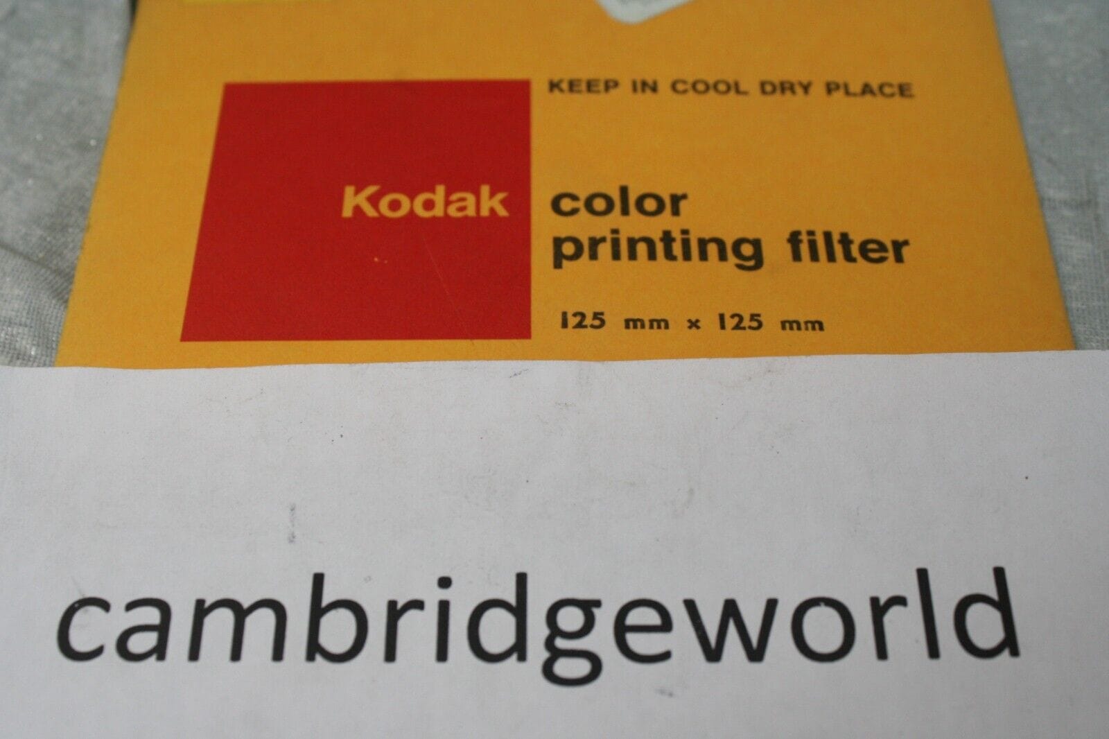 Kodak Cameras & Photo:Lenses & Filters:Filters Kodak  Wratten Filter 127mm x 127mm 5" SQ NEW Gelatin Filter CP05M