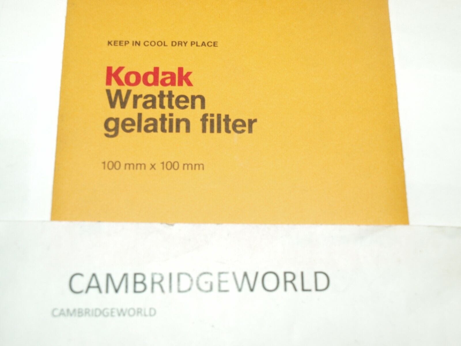 Kodak Cameras & Photo:Lenses & Filters:Filters Kodak Wratten No.32  Gelatin 100mmx100mm 4X4" Filter CAT 149 7122 SEALED UNIT