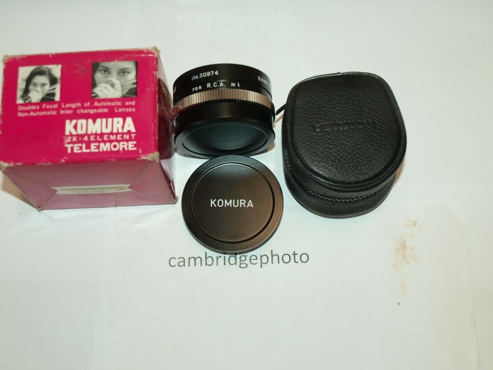 Komura NEW 2X KOMURA telemore teleconverter extender LENS for R.C.A. lens mount