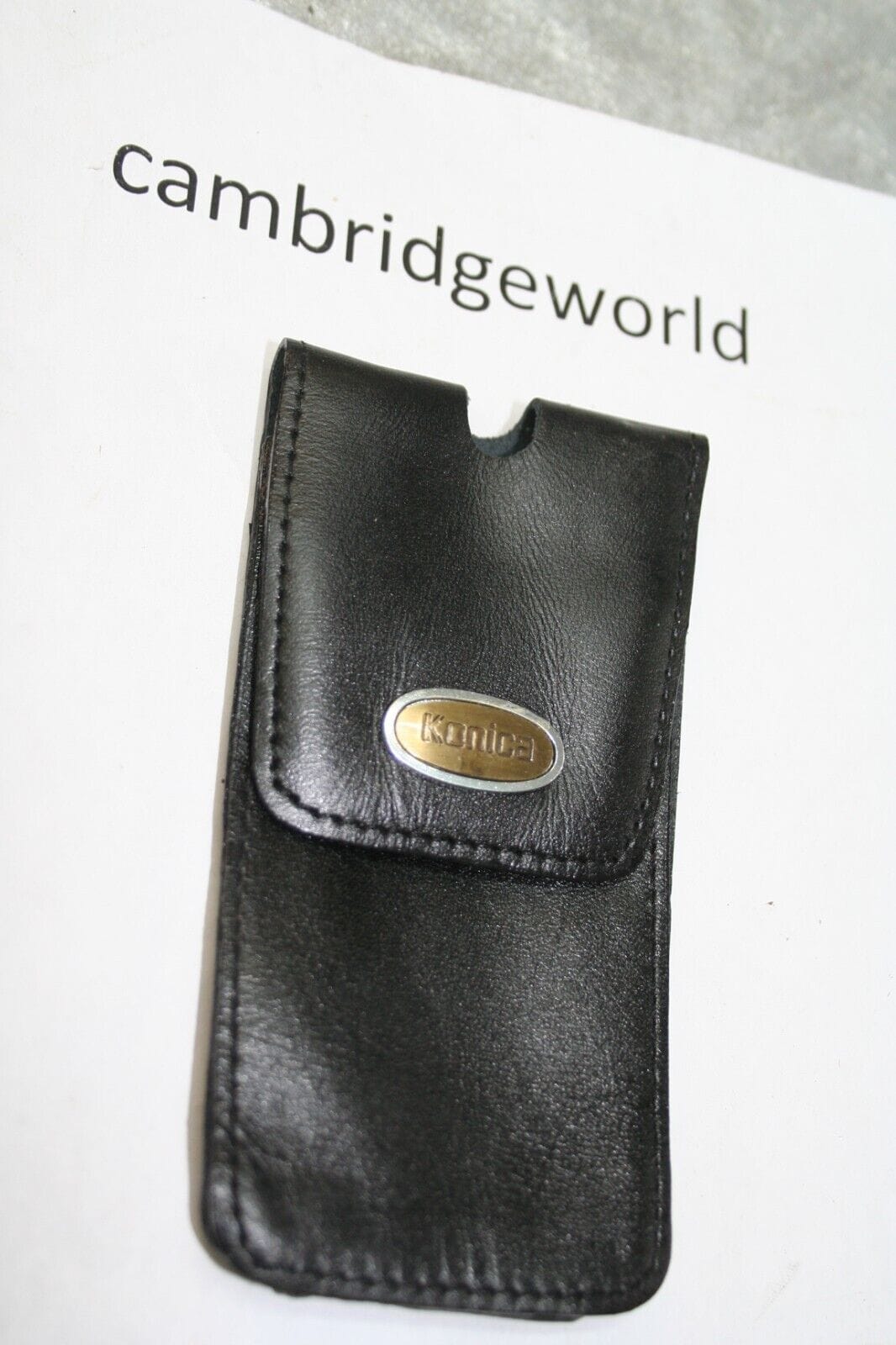 Konica Cameras & Photo:Camera, Drone & Photo Accessories:Cases, Bags & Covers KONICA A4 MINI LEATHER CAMERA CASE GENUINE KONICA BRAND NEW OLD STOCK