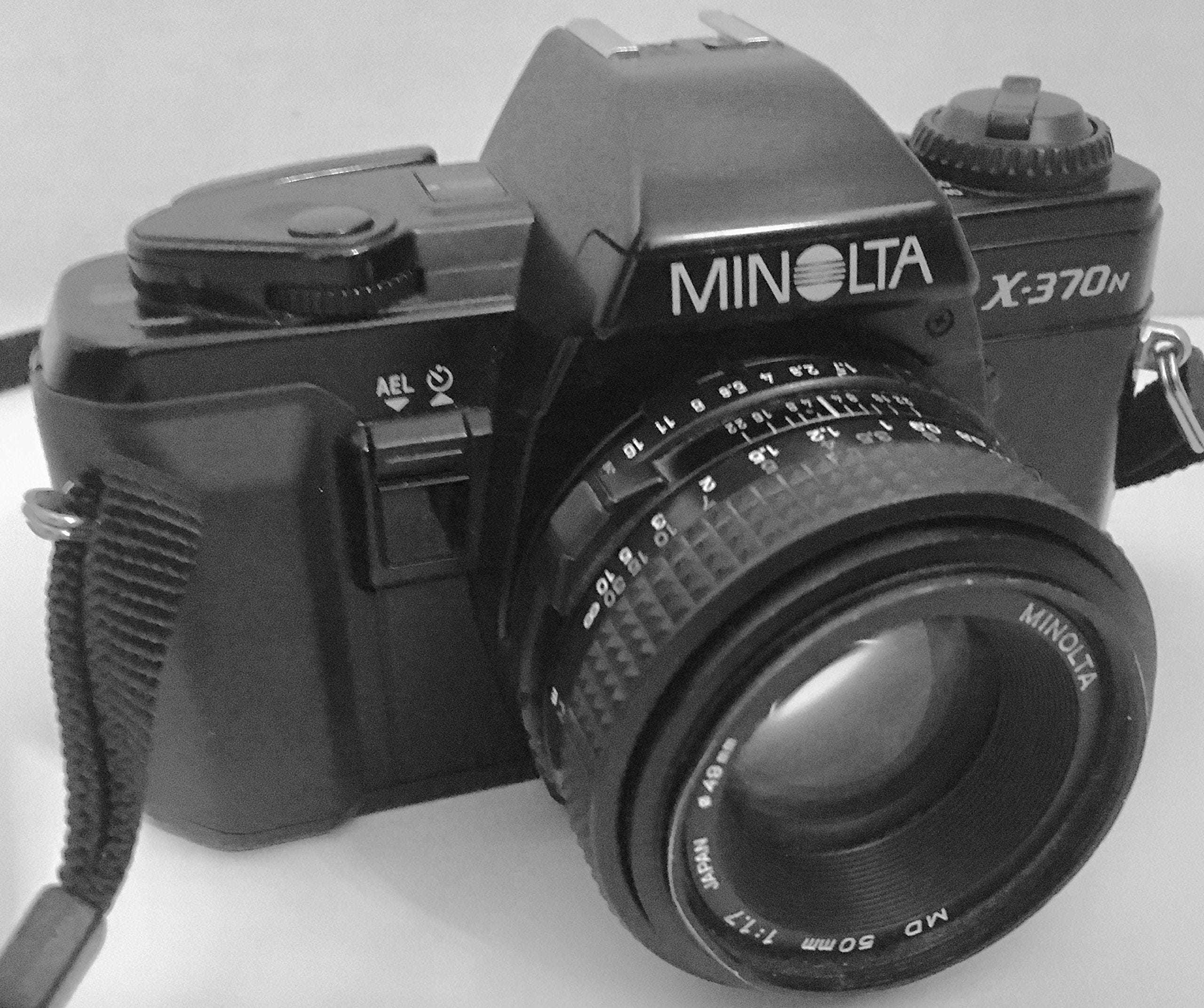 Konica Minolta Minolta X-370N 35mm SLR Film Camera Body, Strap & Manual, Refurbished