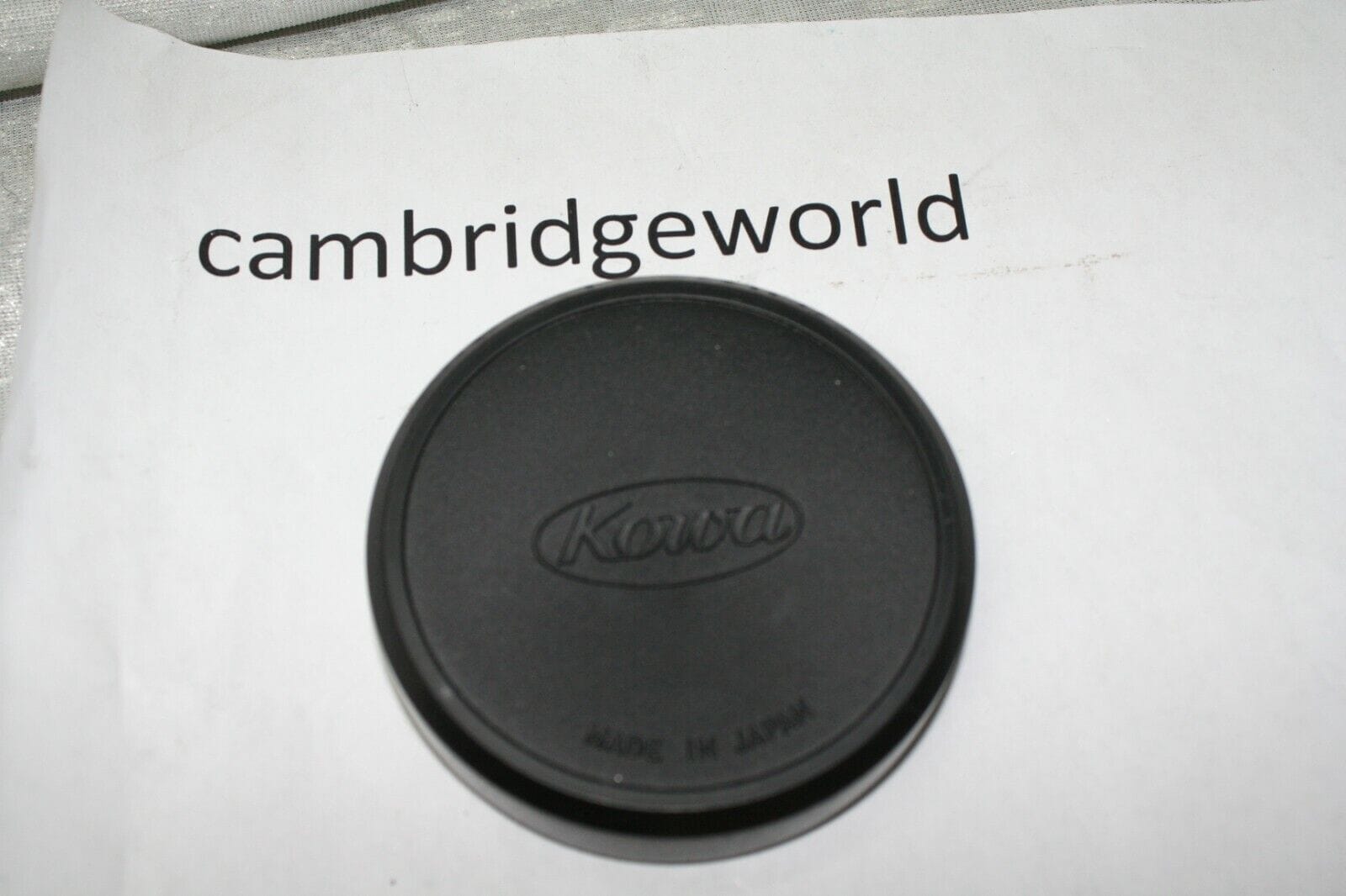 Kowa Cameras & Photo:Lenses & Filters:Lens Caps Kowa 74mm NEW push on FRONT lens cap ORIGINAL GENUINE KOWA BRAND with KOWA LOGO