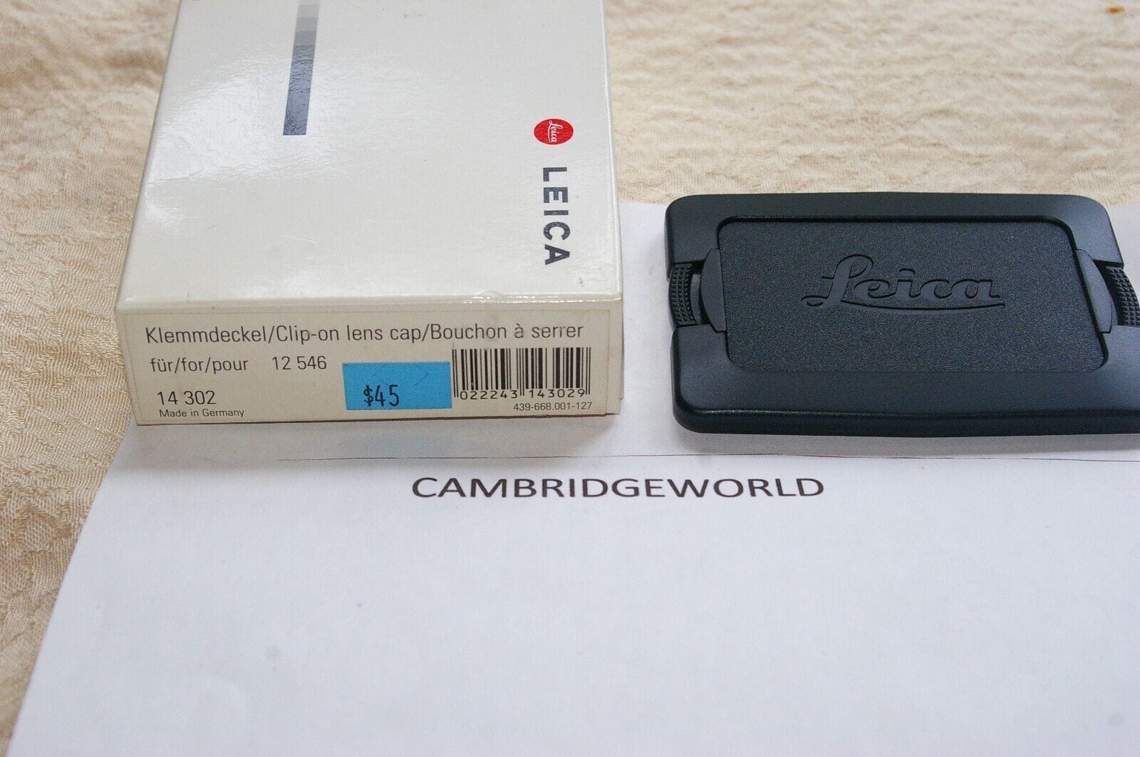 Leica Cameras & Photo:Lenses & Filters:Filters Leitz Leica Rectangular Hood Cap for 19mm f2.8 R-Series  14302  NEW OLD STOCK