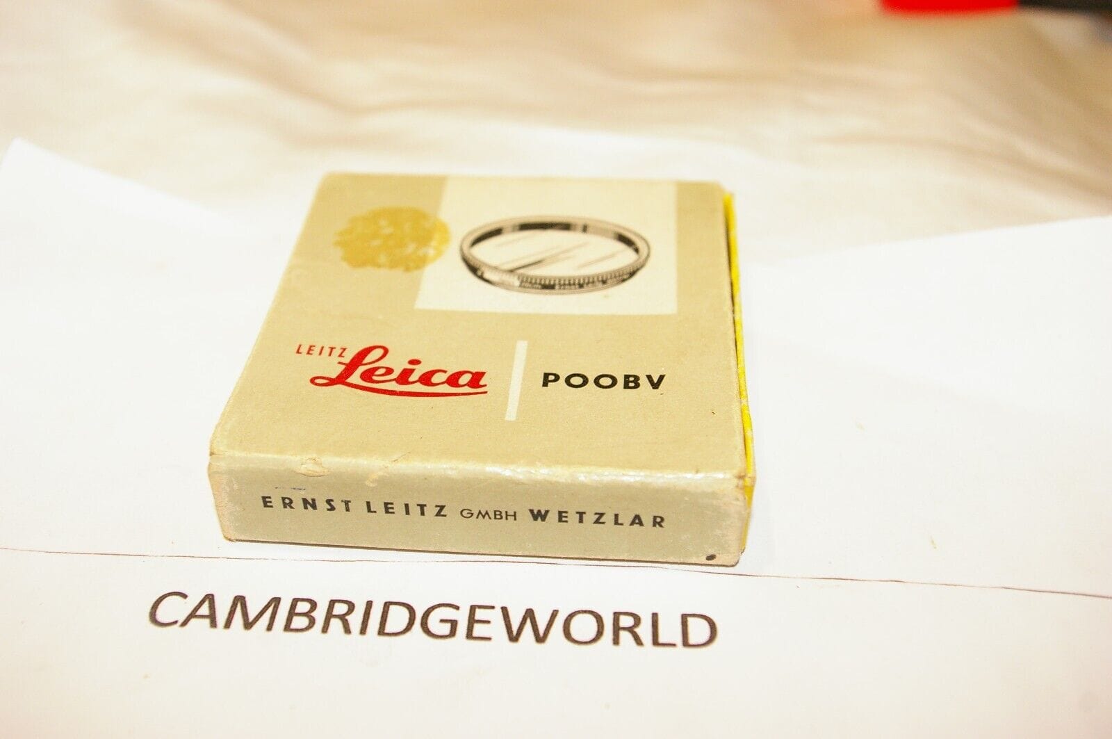 Leica Cameras & Photo:Lenses & Filters:Filters Leitz Leica WETZLAR POOBV EMTY filter BOX GENUINE LEICA