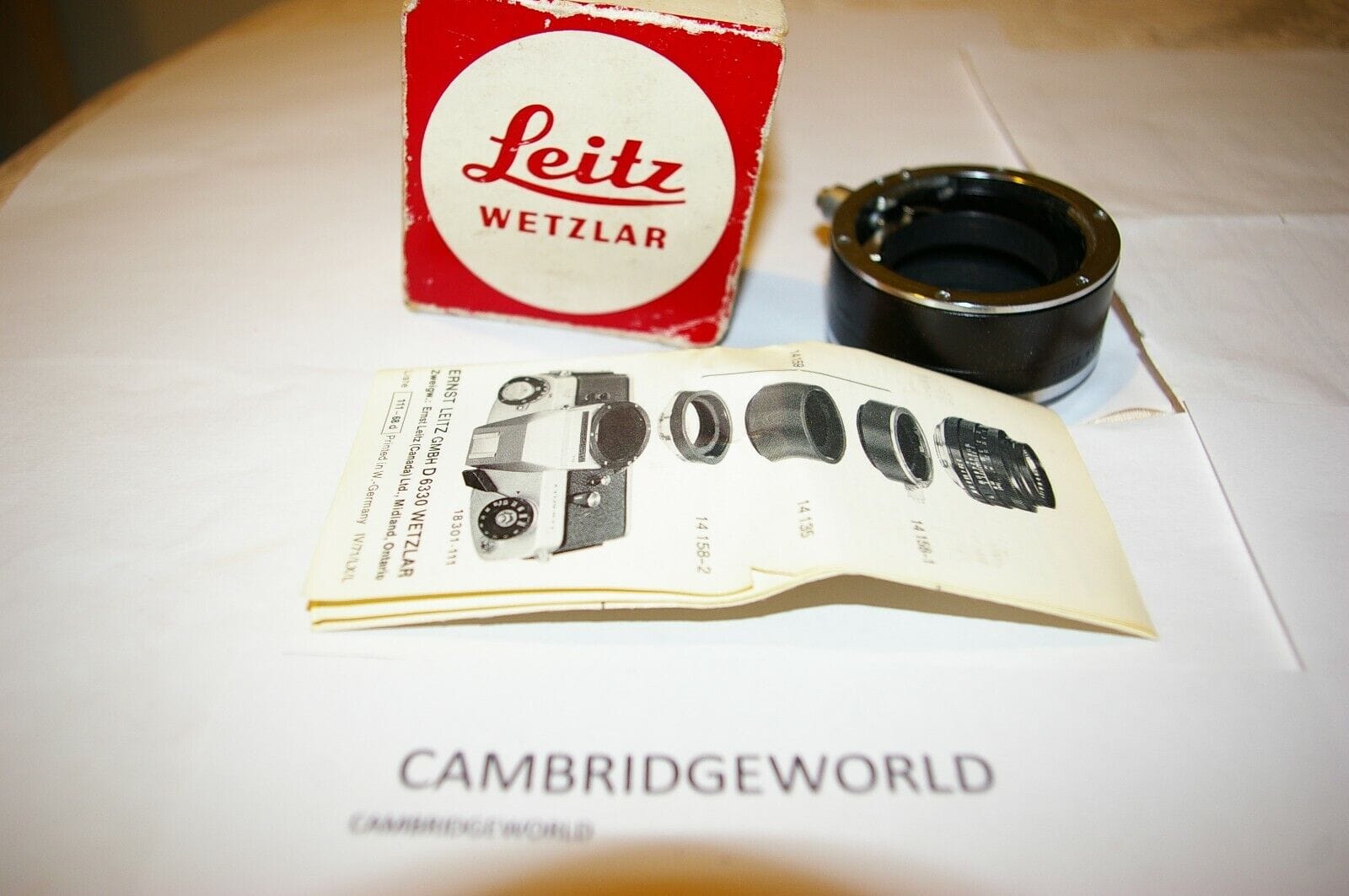 Leica Cameras & Photo:Lenses & Filters:Lens Adapters, Mounts & Tubes Leica Leitz Wetzlar R Auto Extension Tube Cat.No.14158 NEW in ORIGINAL BOX