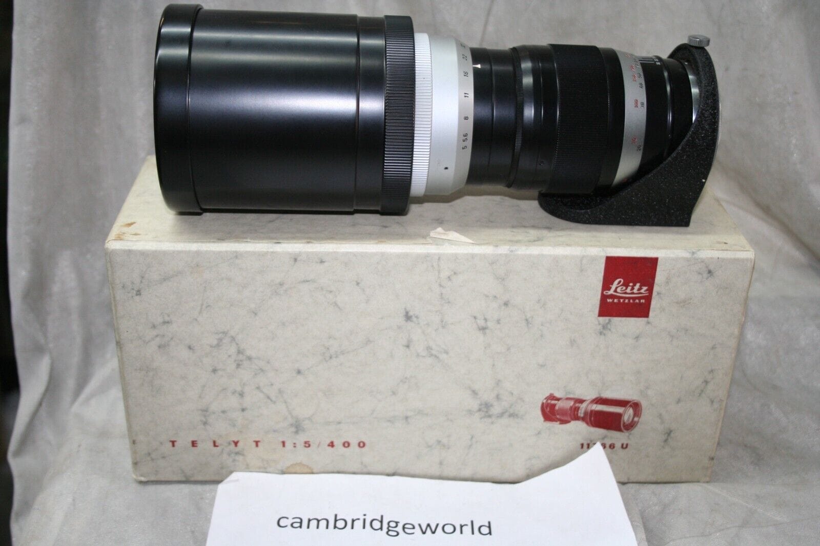 Leica Cameras & Photo:Lenses & Filters:Lenses Leica 400mm F5.0 Telyt 11766 U LEITZ WETZLAR TELEPHOTO  in the LEICA FACTORY BOX