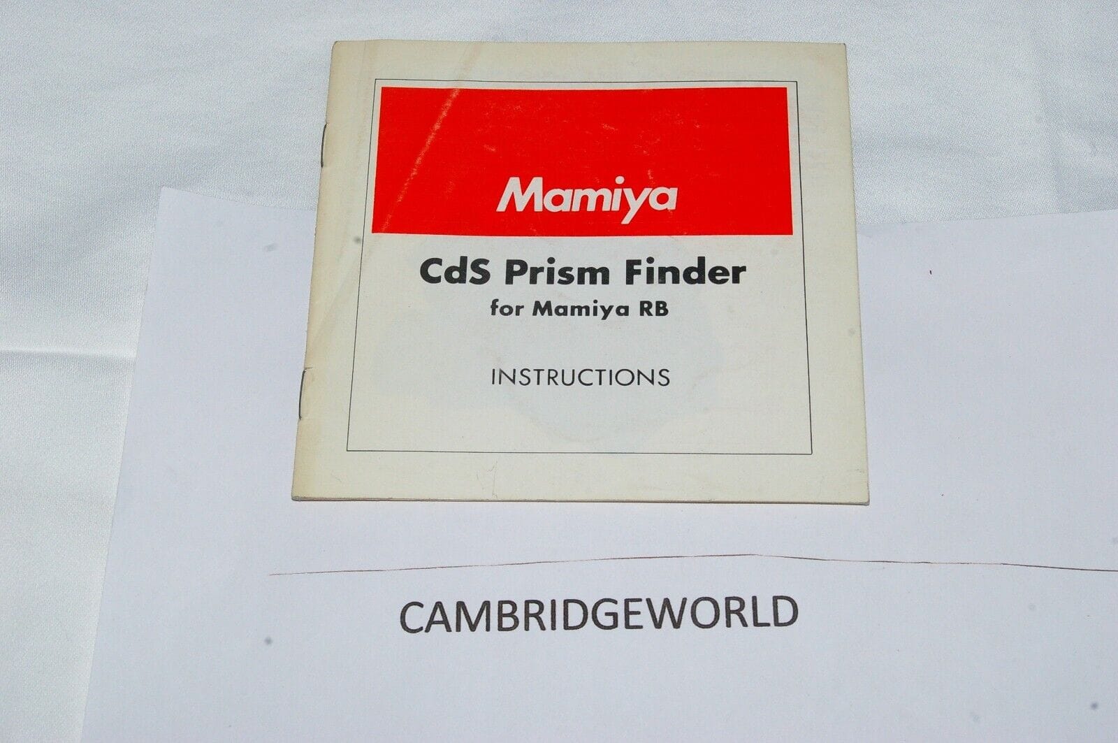 Mamiya Cameras & Photo:Camera Manuals & Guides MAMIYA RB CDS PRISM FINDER INSTRUCTION MANUAL GUIDE BOOK GENUINE ORIGINAL