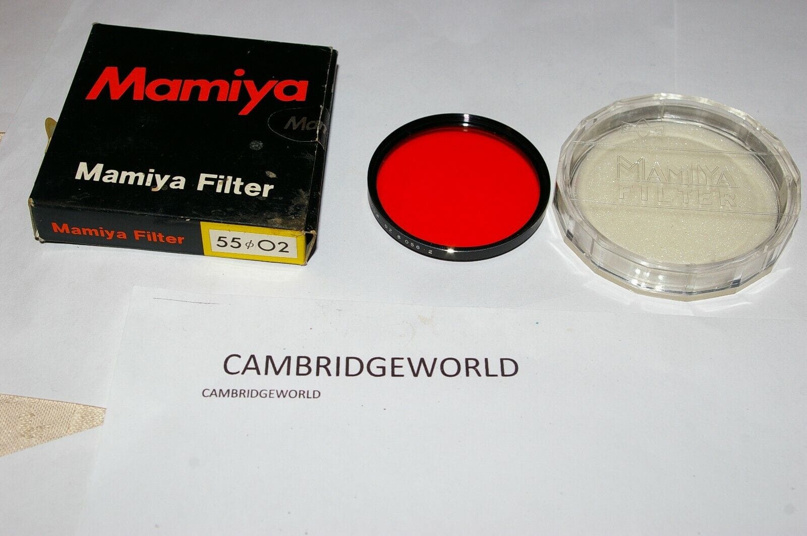 Mamiya Cameras & Photo:Lenses & Filters:Filters 55mm MAMIYA BRAND ORANGE OPTICAL GLASS SCREW IN FILTER NEW OLD STOCK WITH CASE