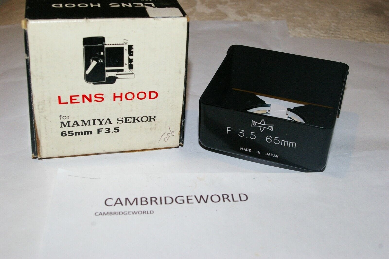 Mamiya Cameras & Photo:Lenses & Filters:Lens Hoods Mamiya TWIN LENS REFLEX  NEW Lens Hood Shade for 65mm F3.5 LENSES in FACTORY BOX