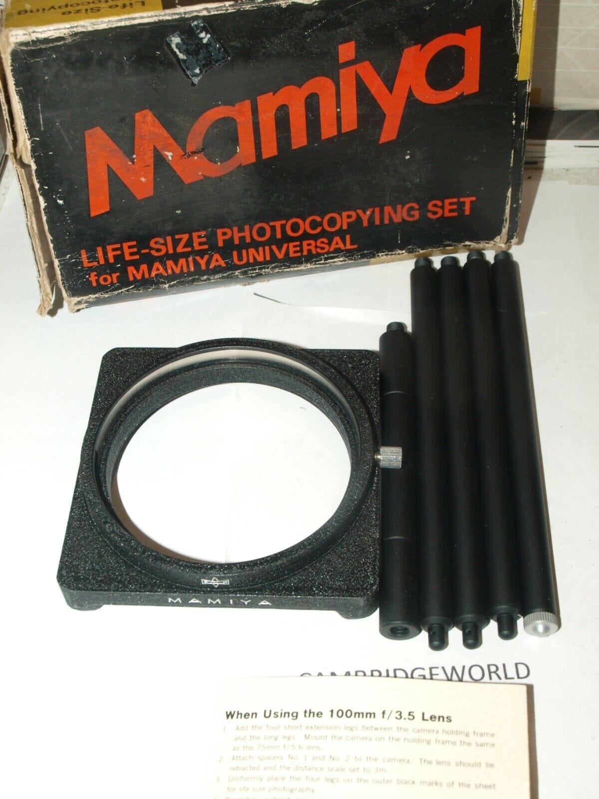 Mamiya Cameras & Photo:Lenses & Filters:Lenses LIFE SIZE PHOTO COPYING SET MAMIYA UNIVERSAL BRAND NEW VERY OLD STOCK
