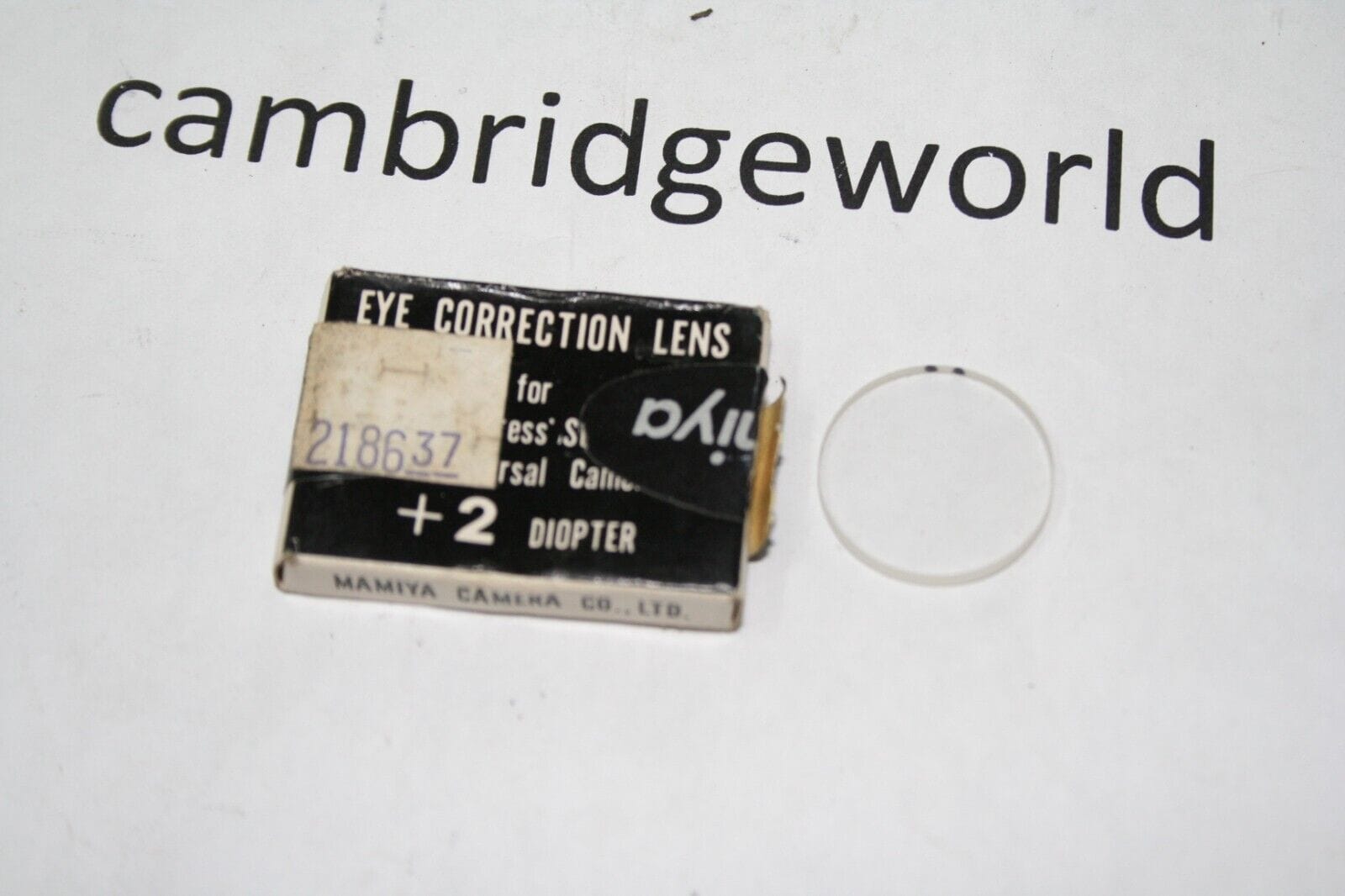 Mamiya Cameras & Photo:Lenses & Filters:Lenses Mamiya Eye Correction Lens +2 for MAMIYA SUPER 23 UNIVERSAL NEW OLD STOCK in BOX