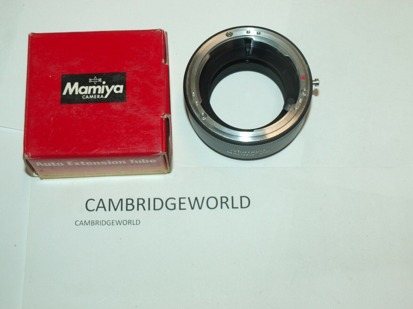 Mamiya Cameras & Photography:Lenses & Filters:Lens Adapters, Mounts & Tubes MAMIYA MACRO CS NEW AUTO EXTENSION TUBE in ORIGINAL FACTORY BOX