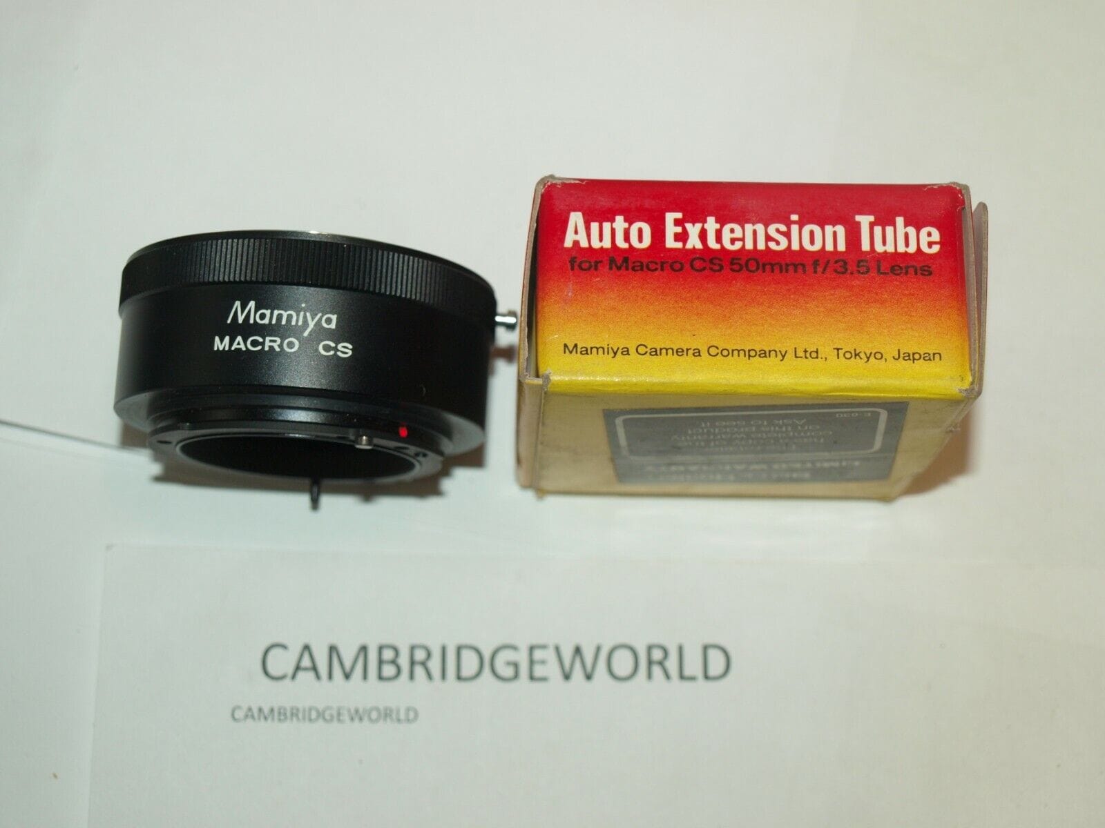 Mamiya Cameras & Photography:Lenses & Filters:Lens Adapters, Mounts & Tubes MAMIYA MACRO CS NEW AUTO EXTENSION TUBE in ORIGINAL FACTORY BOX