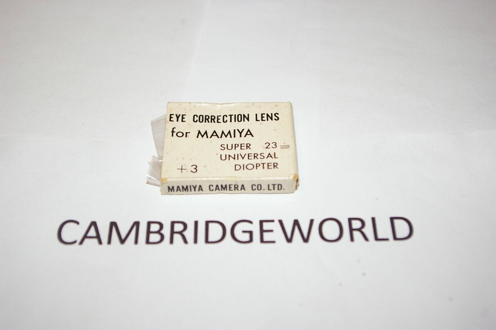 Mamiya Cameras & Photography:Lenses & Filters:Lenses Mamiya Eye Correction Lens +3 for Mamiya SUPER 23 UNIVERSAL NEW OLD STOCK in BOX