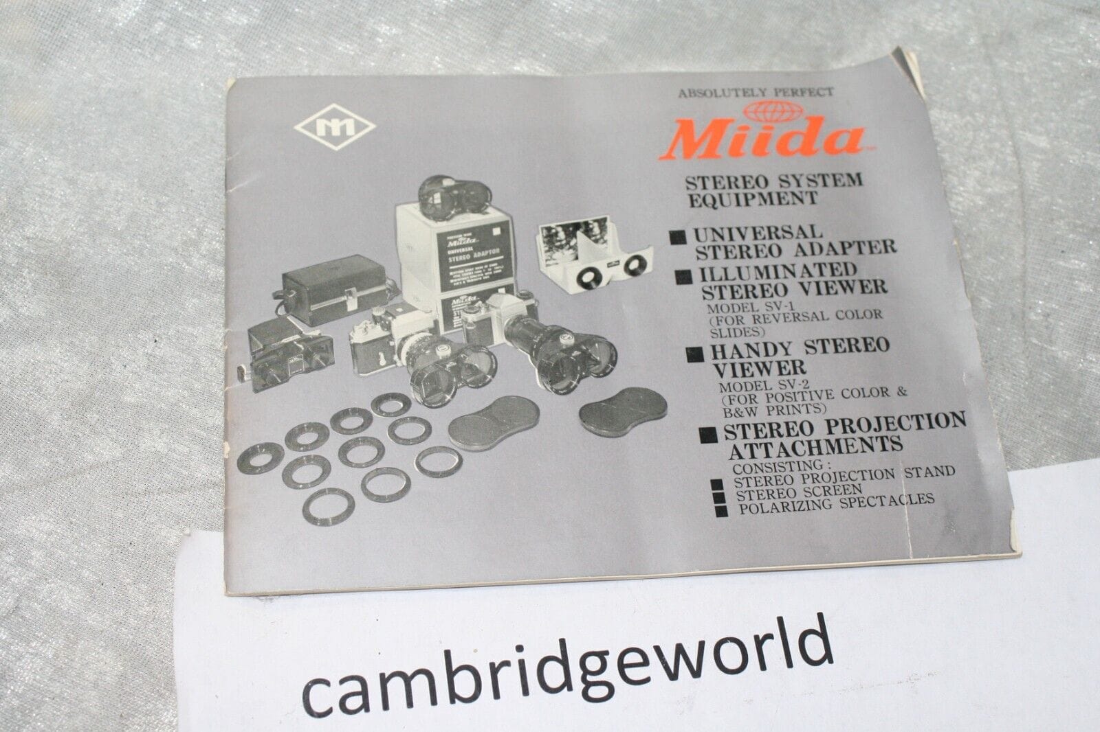 MIIDA Cameras & Photo:Lenses & Filters:Lenses MIIDA STEREO ATTACHMENT for 35mm CAMERAS NEW VERY OLD STOCK with CASE