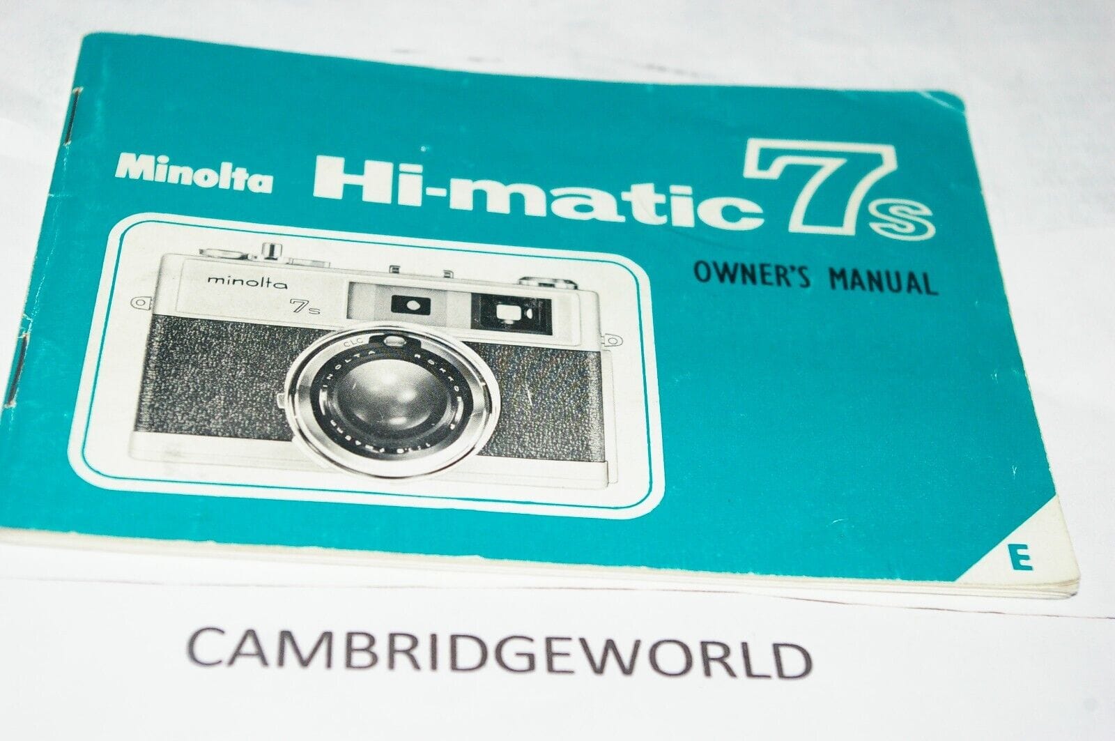 Minolta Cameras & Photo:Camera Manuals & Guides MINOLTA HIMATIC 7S CAMERA INSTRUCTION MANUAL GUIDE BOOK GENUINE ORIGINAL