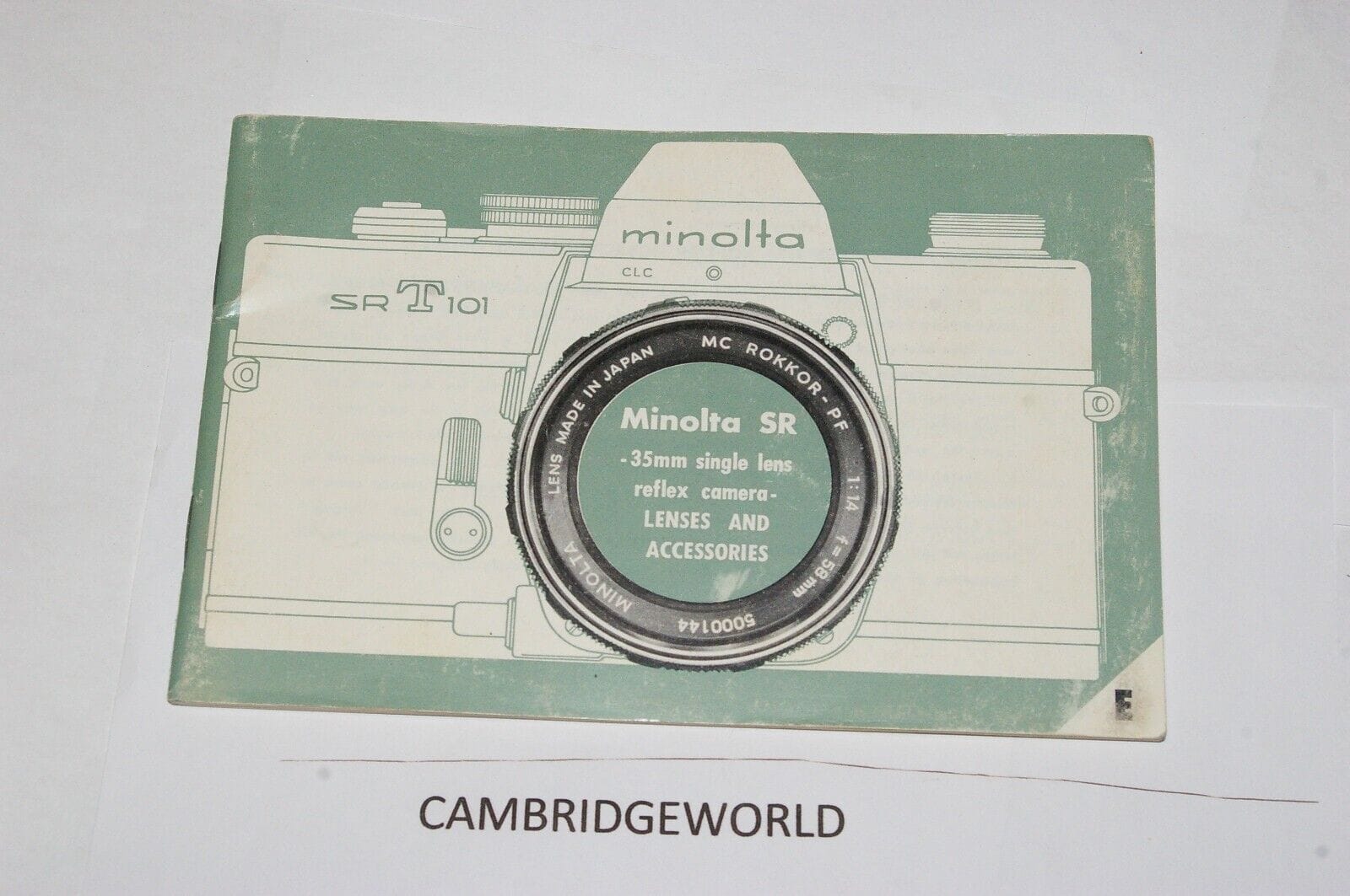 Minolta Cameras & Photo:Camera Manuals & Guides MINOLTA SR SRT REFLEX CAMERA LENS & ACCESSORY GUIDE BOOK 48 PAGES GENUINE