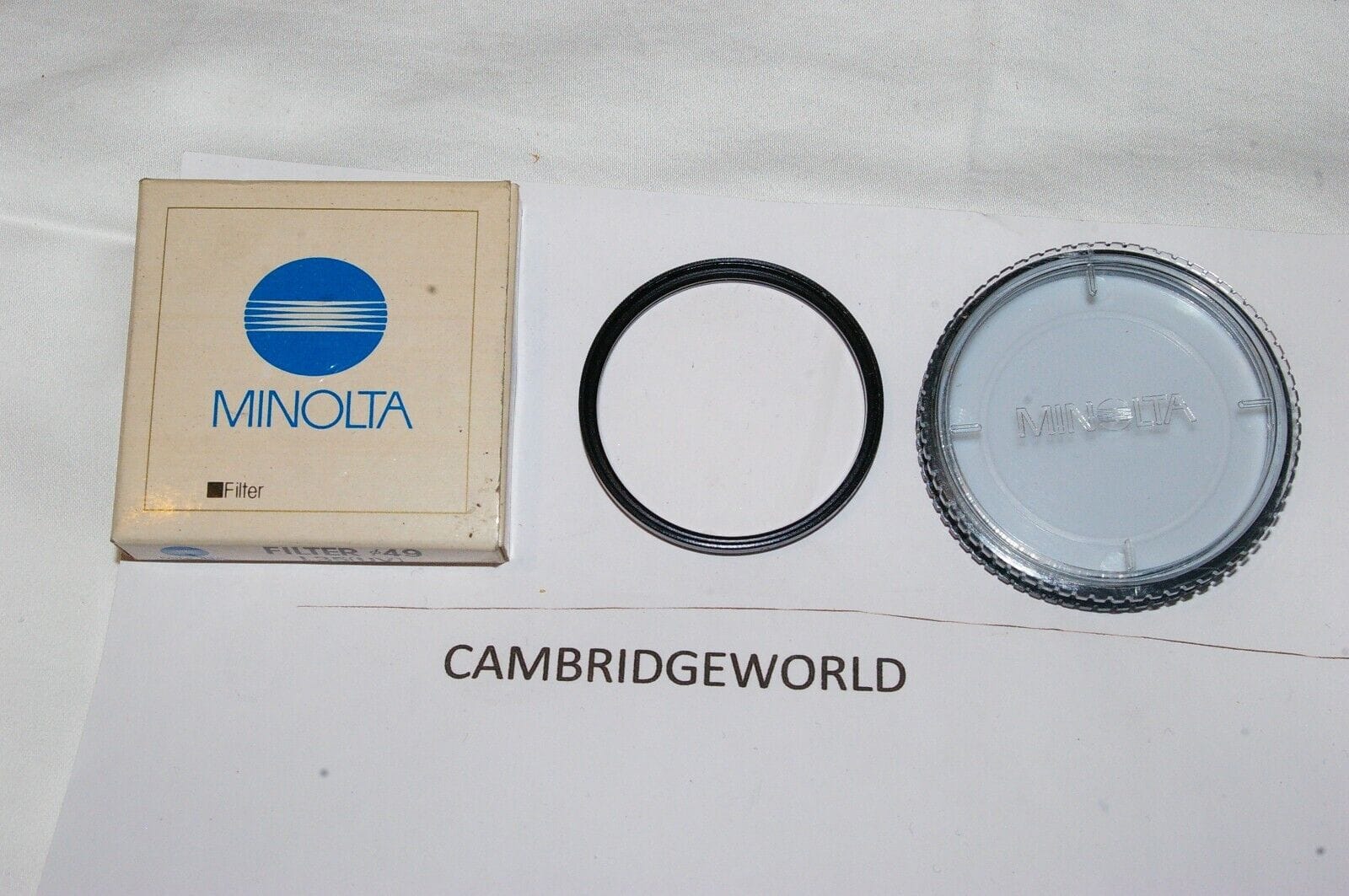 Minolta Cameras & Photo:Lenses & Filters:Filters MINOLTA 49mm NEW L37 UV ULTRA VIOLET SCREW in FILTER GENUINE ORIGINAL MINOLTA