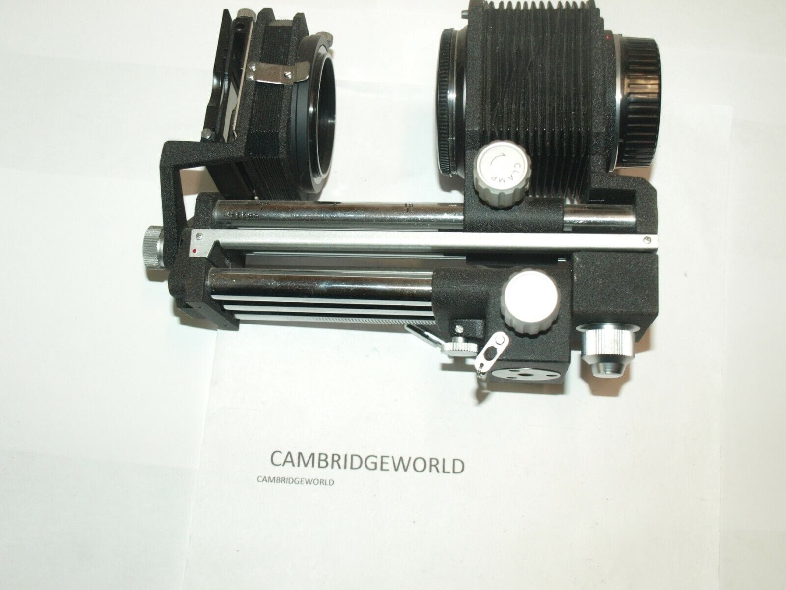 Minolta Cameras & Photo:Lenses & Filters:Lens Adapters, Mounts & Tubes MINOLTA BELLOWS DUAL TRACK with FOCUSING RAIL and SLIDE DUPLICATOR ORIGINAL BRAD