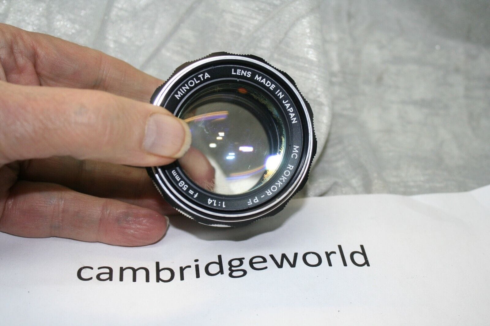 Minolta Cameras & Photo:Lenses & Filters:Lenses MINOLTA ROKKOR X 58mm F1.4 PRIME FULL FRAME AUTO Lens METAL MOUNT REFURBISHED