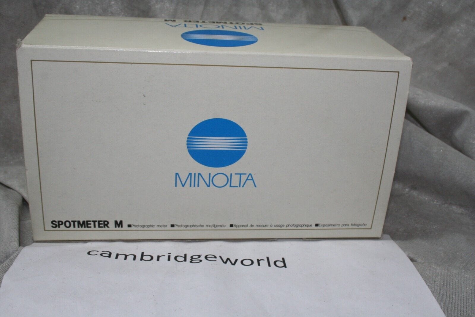 Minolta Cameras & Photo:Lighting & Studio:Light Meters Minolta Spot Meter M 1 degree Light Exposure meter new old stock w/ case in box