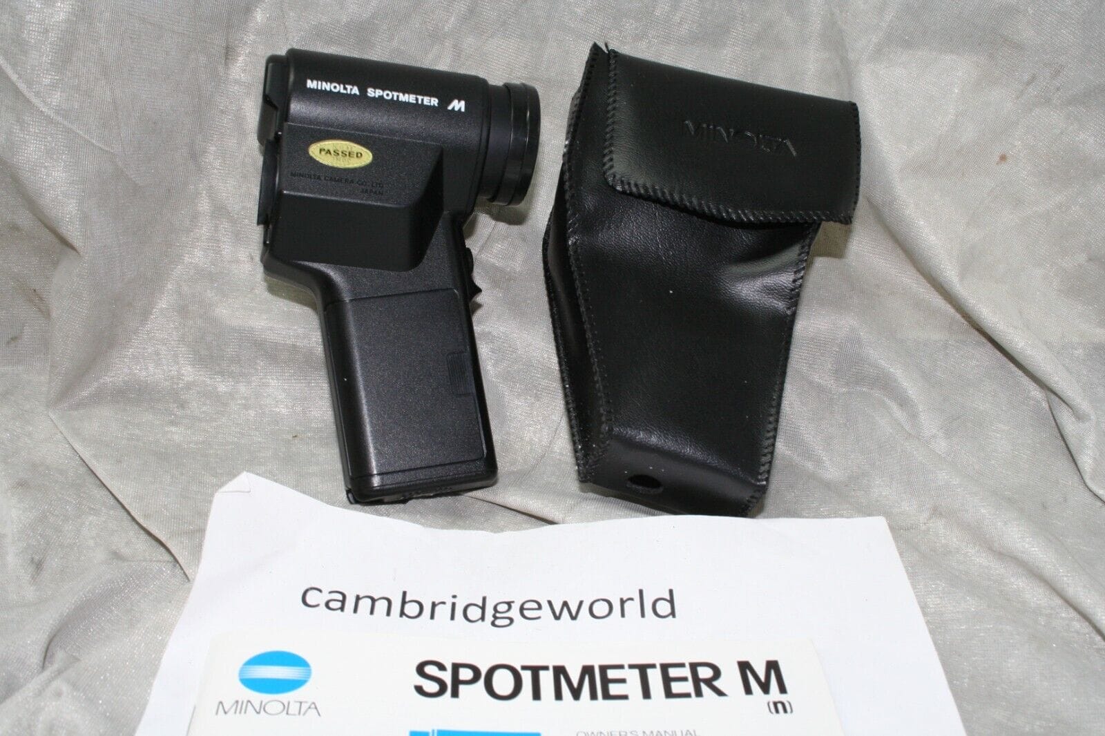 Minolta Cameras & Photo:Lighting & Studio:Light Meters Minolta Spot Meter M 1 degree Light Exposure meter new old stock w/ case in box