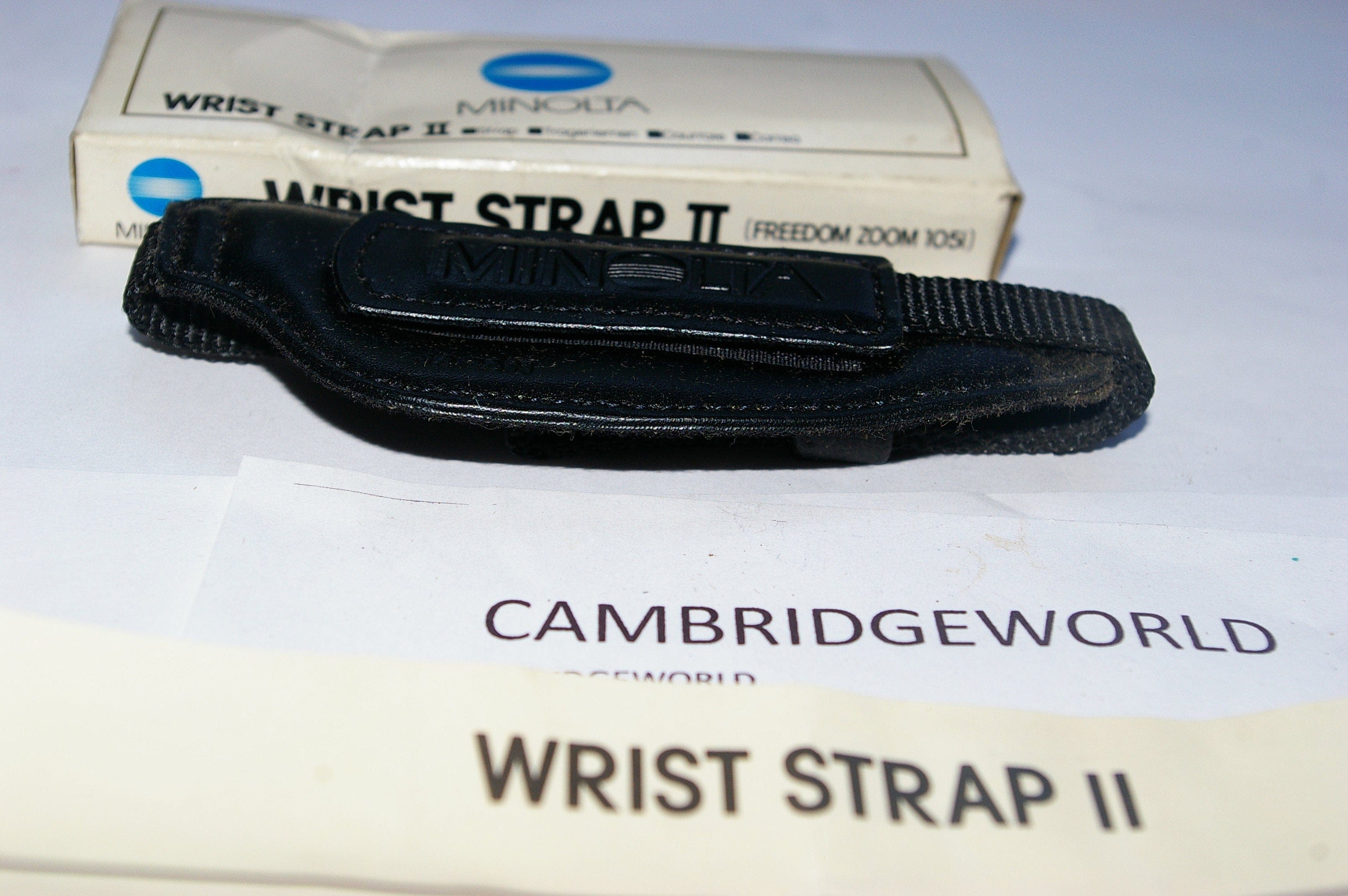 Minolta Minoltas NEW Old Stock WRIST Strap II Original Genuine Minolta Brand in Box