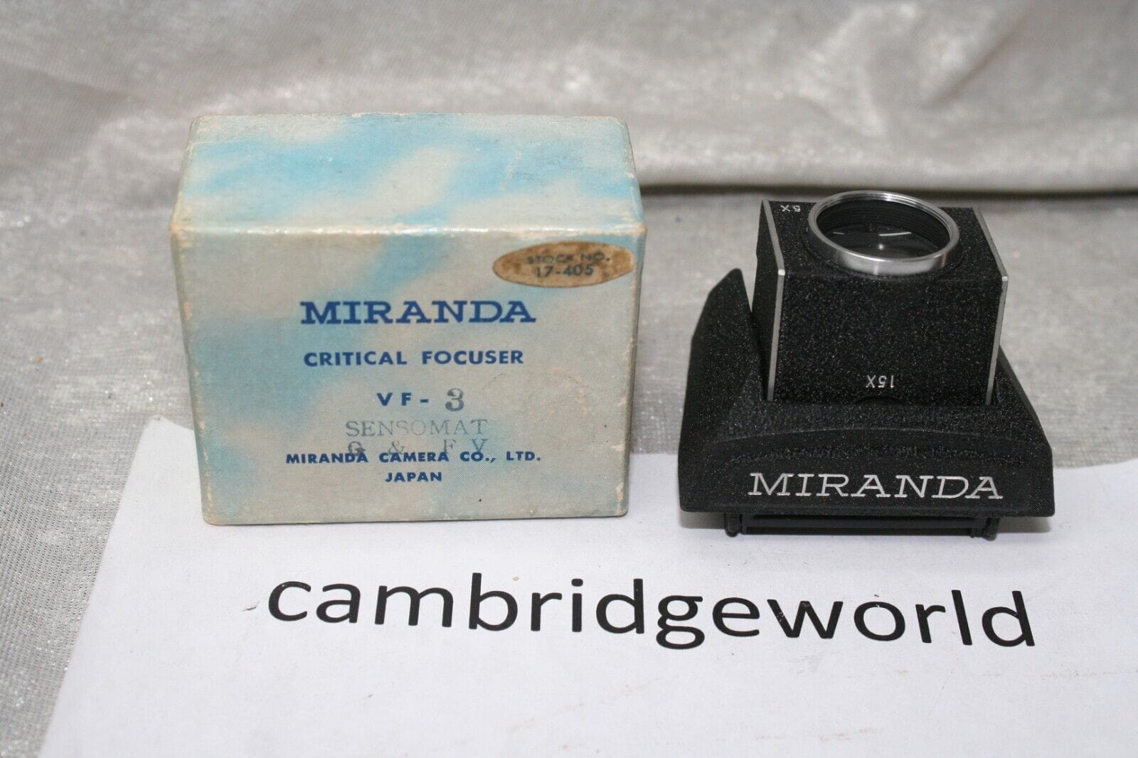 Miranda Cameras & Photo:Camera, Drone & Photo Accessories:Viewfinders & Eyecups MIRANDA VF-3 VF3 CRITICAL FOCUSER GENUINE MIRANDA BRAND  NEW OLD STOCK in BOX