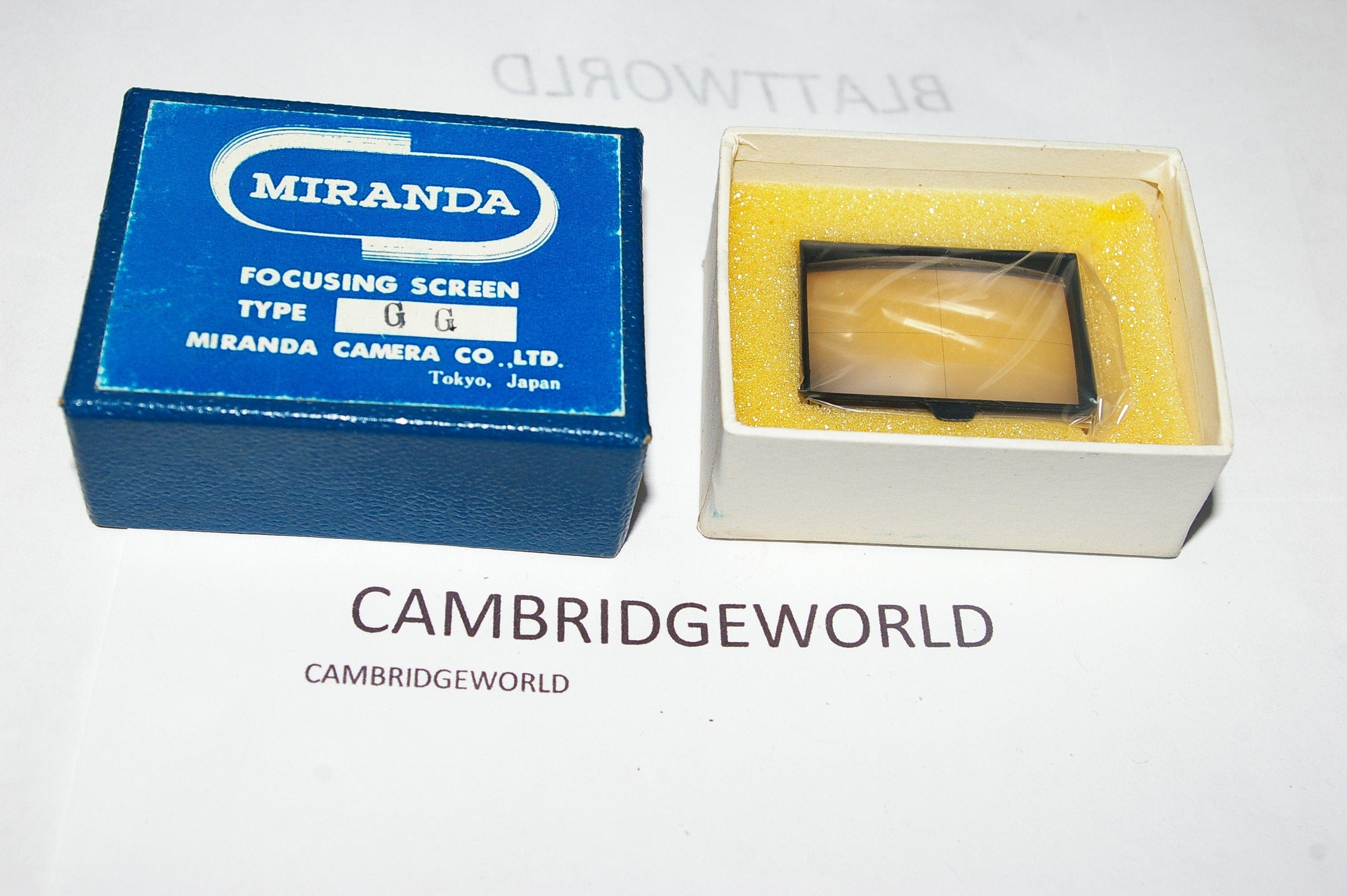 Miranda NEW OLD Stock Genuine Original Miranda G Brand GG Focusing Screen with Original Miranda Box