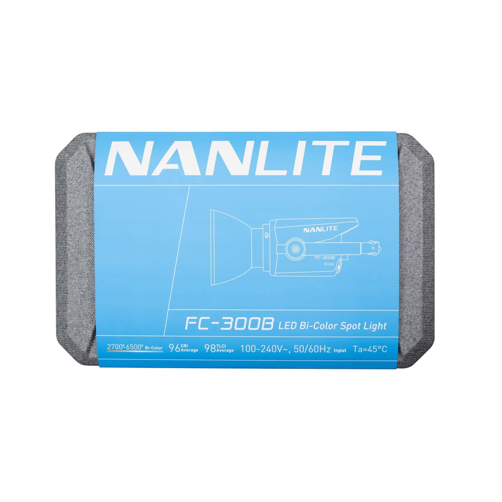 NANLITE Nanlite FC-300B Bicolor LED Photo and Light 350W 2700K-6500K Bluetooth App Control 2.4G 12 Built-in Effects (FC300B)