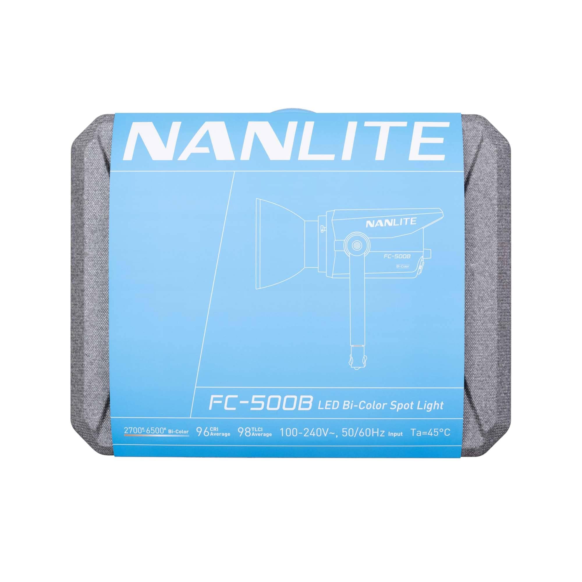 NANLITE Nanlite FC-500B Bicolor LED Photo and Light 520W 2700K-6500K Bluetooth App Control 2.4G 12 Built-in Effects (FC500B)