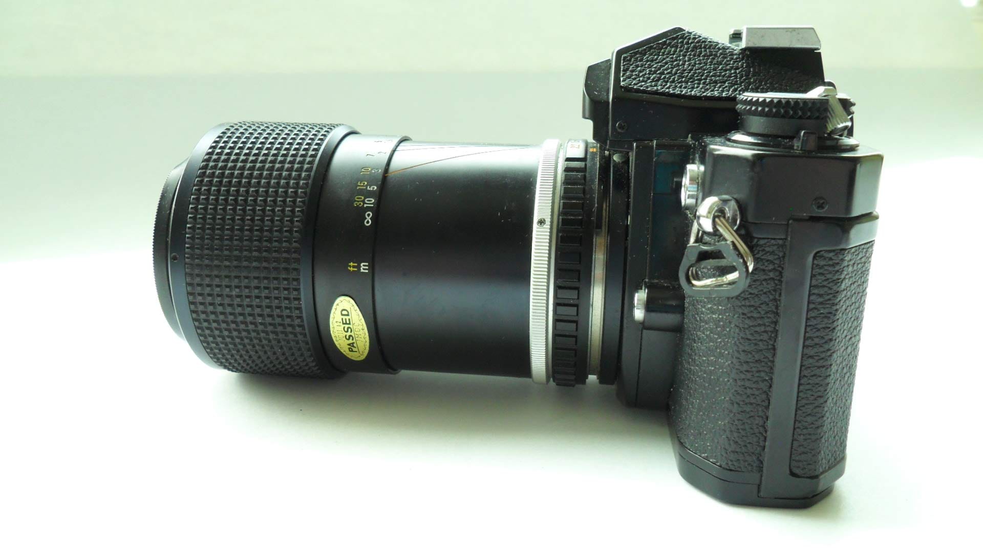 Nikon Black Nikon FM SLR film camera; body only, no lens.