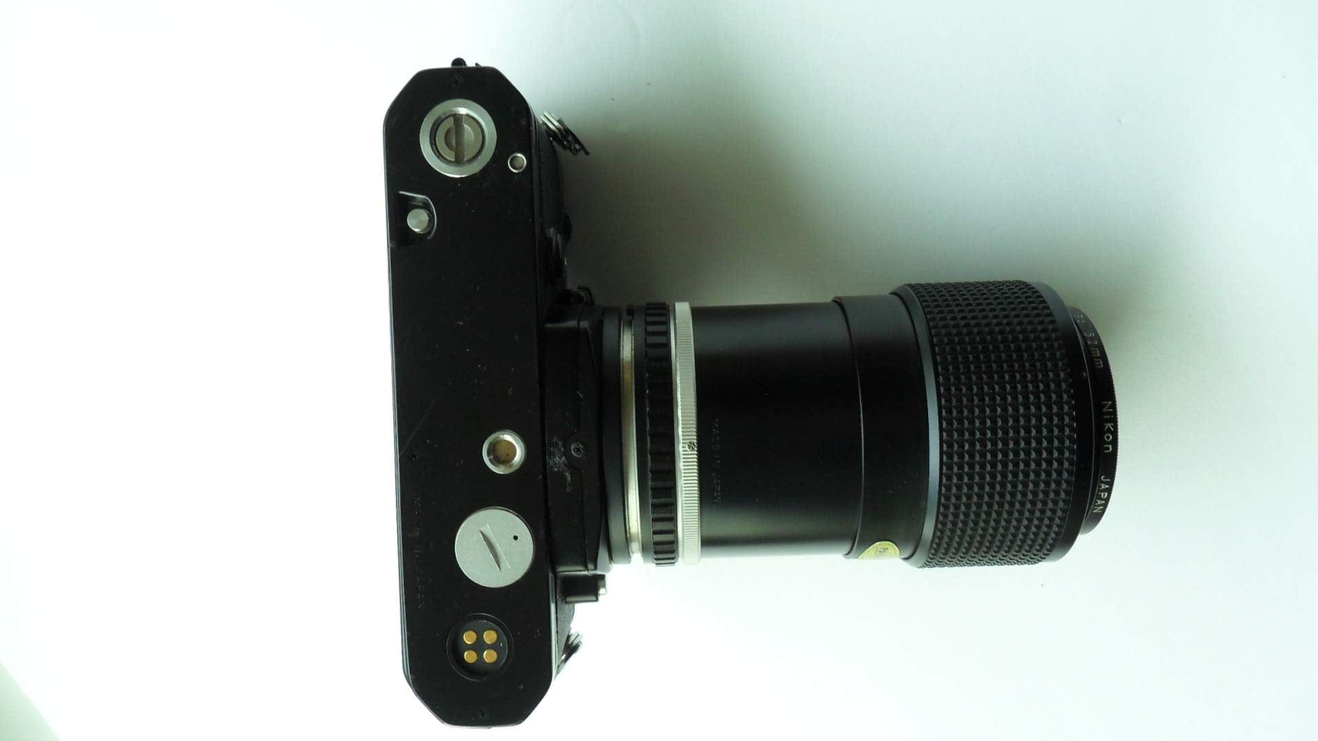 Nikon Black Nikon FM SLR film camera; body only, no lens.