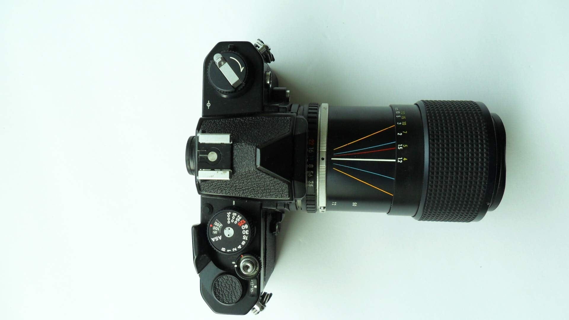 Nikon Black Nikon FM SLR film camera; body only, no lens.