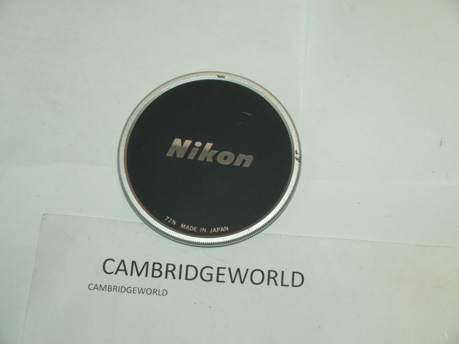 Nikon Cameras & Photo:Lenses & Filters:Lens Caps NIKON NIKKOR 72mm NEW OLD STOCK METAL SCREW in FRONT LENS CAP