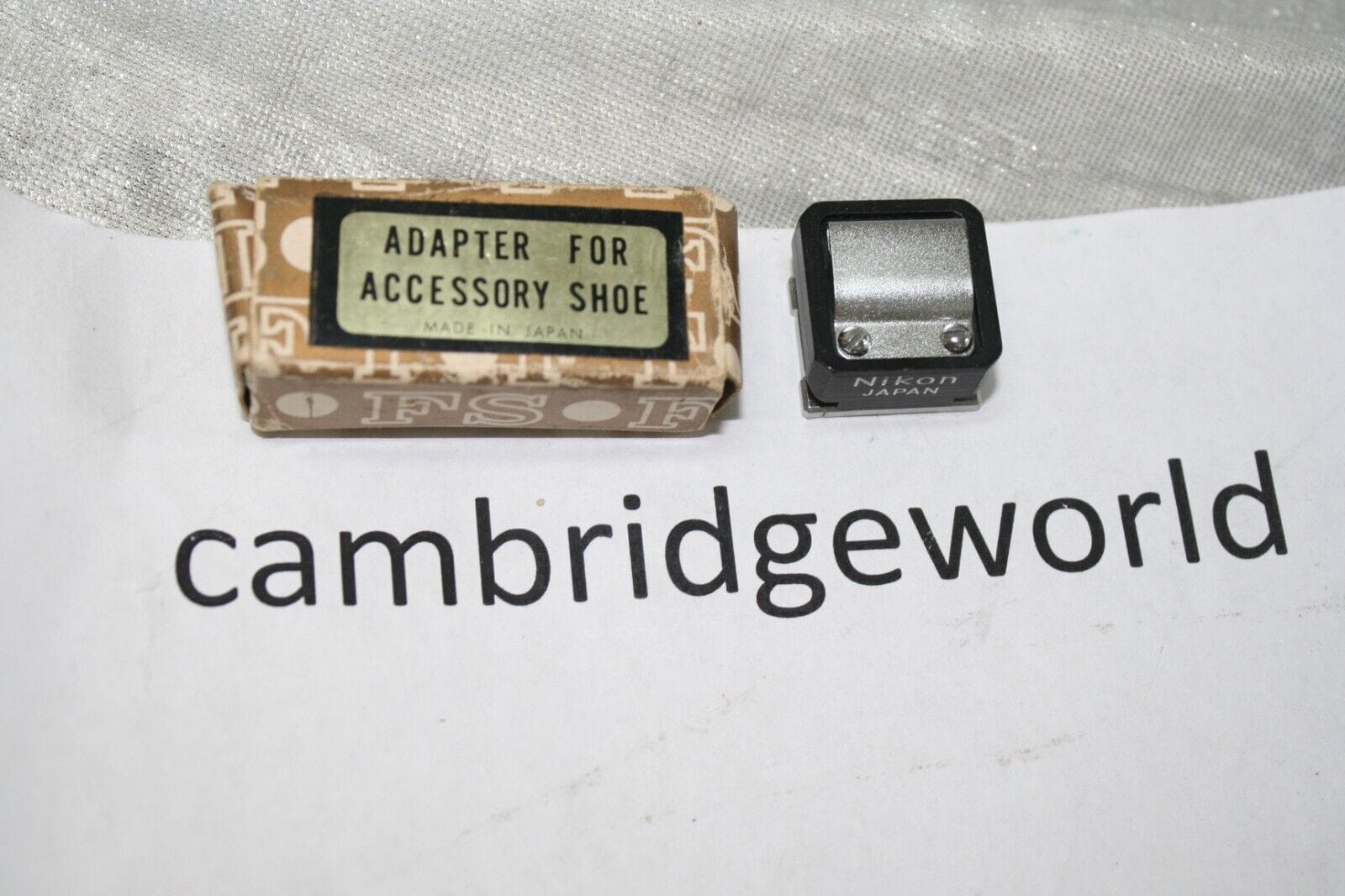 Nikon Cameras & Photo:Vintage Movie & Photography:Vintage Parts & Accessories NIKON ADAPTER for ACCESSORY SHOE NEW VERY OLD STOCK in ORIGINAL BOX