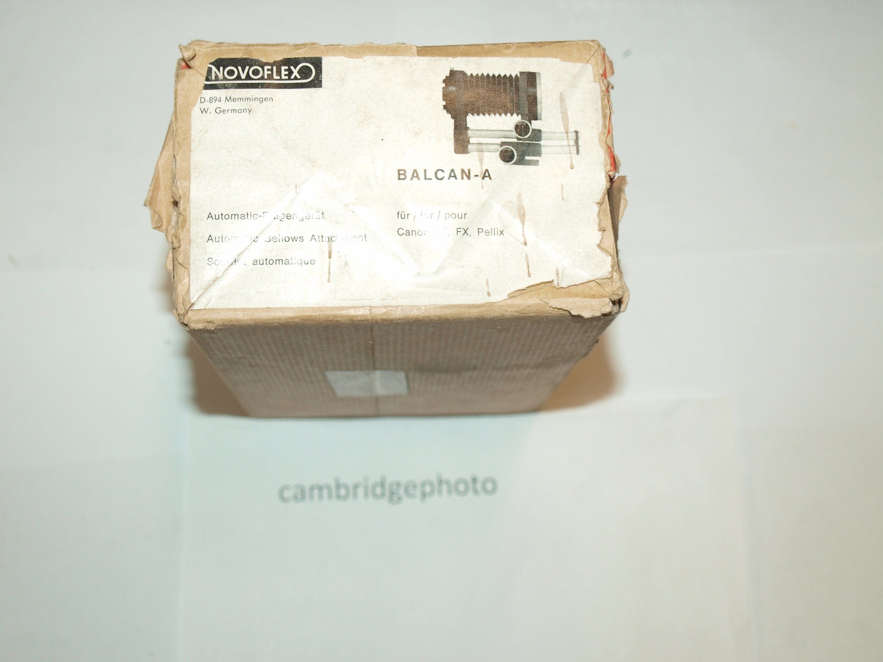 Novoflex NEW old stock Novoflex Dual Track  bellows extension  for Canon Manual focus SLR cameras