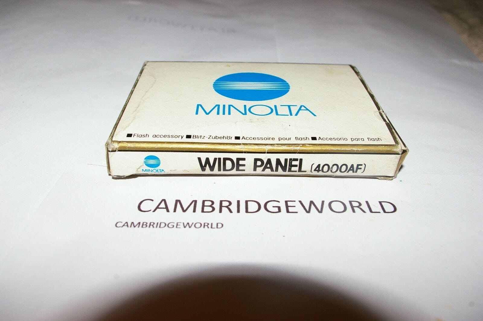 OLYMPUS Cameras & Photo:Camera Manuals & Guides MINOLTA maxxum NEW OLD STOCK WIDE PANEL for 4000AF FLASH  MINOLTA BRAND in BOX