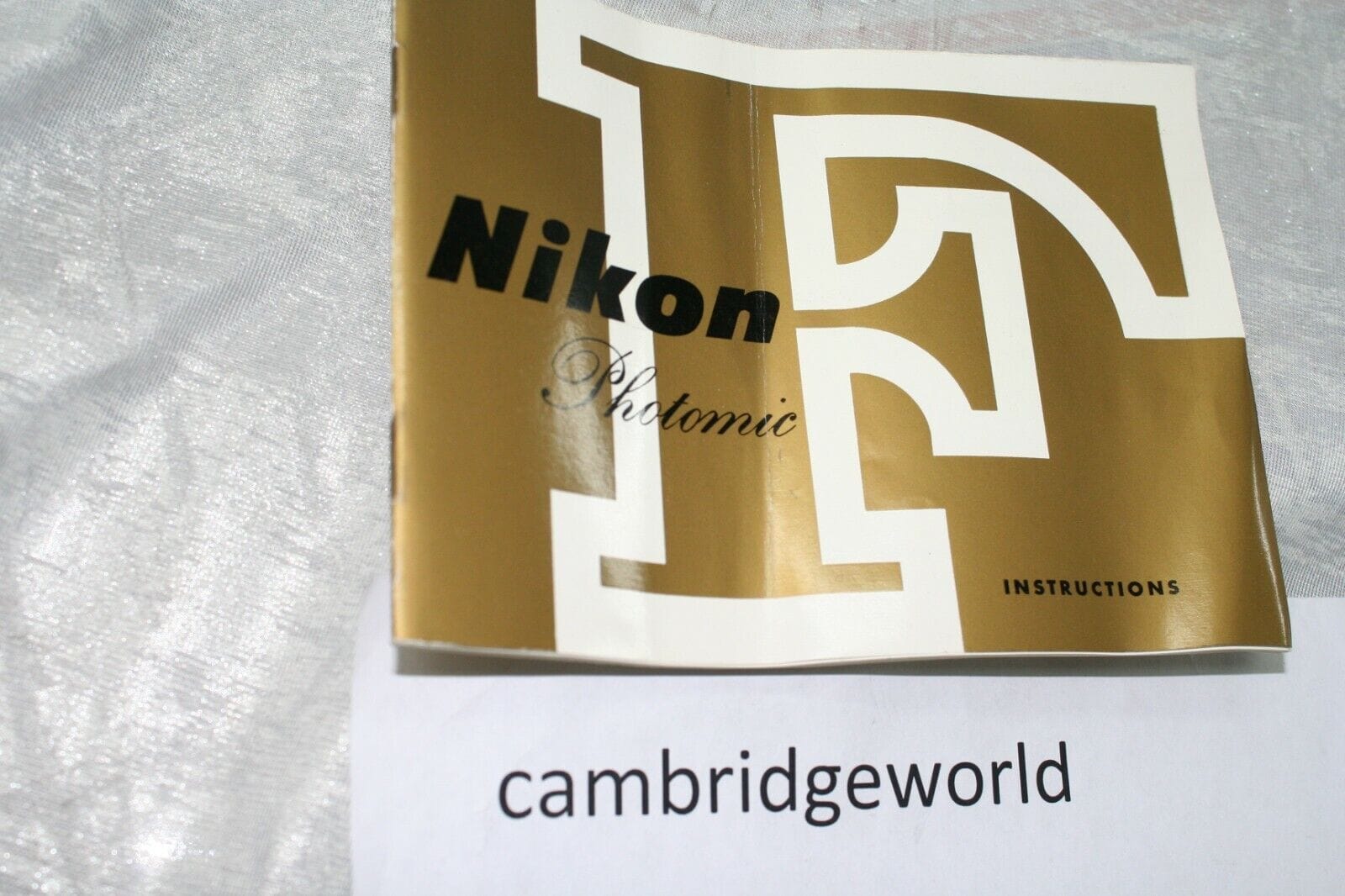 OLYMPUS Cameras & Photo:Camera Manuals & Guides NIKON F PHOTOMIC INSTRUCTION MANUAL GUIDE BOOK ORIGINAL GENUINE NEW OLD STOCK