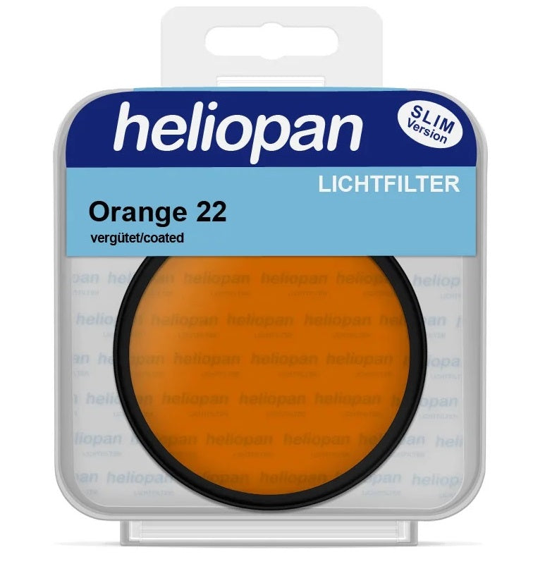 Heliopan 28mm Orange Filter (22) Schott Glass for B+W Photography